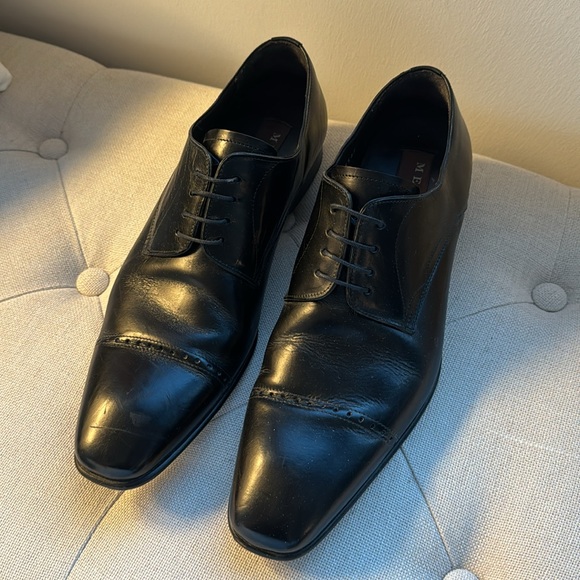 Men’s Mezlan Leather Lace-Up Oxford Dress Shoes - Picture 2 of 11